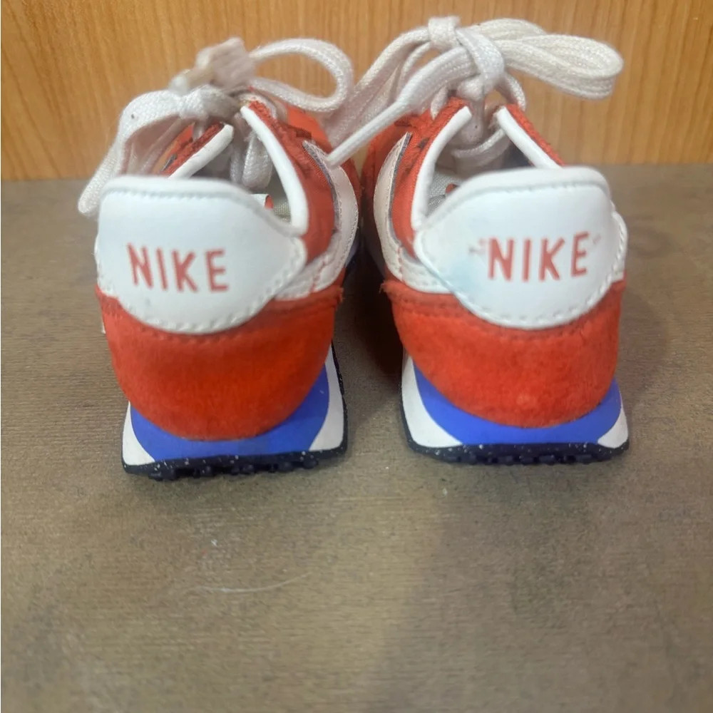 Nike Kids Red and White Lace-Up Sneakers